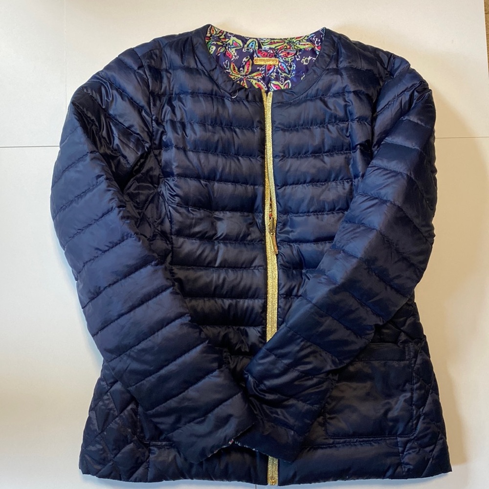 Lilly Pulitzer double sided puffer jacket